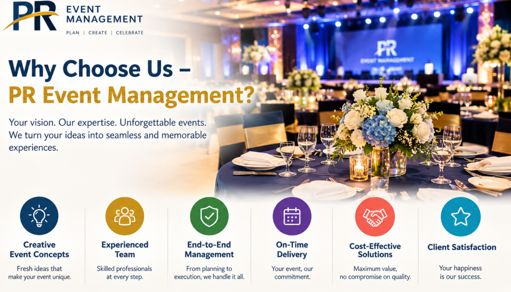 Why choose P R Event Management Company